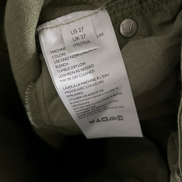 FREE PEOPLE We The Free Green Raw High Rise Skinny Jeggings Jeans - Picture 9 of 9